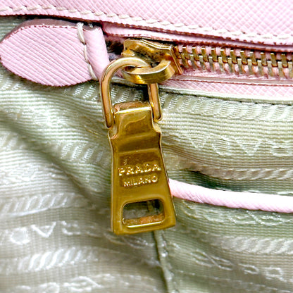 PRADA pink leather galleria handbag