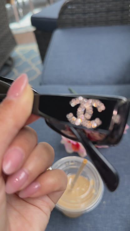 Chanel 3096-c rhinestone sunglasses