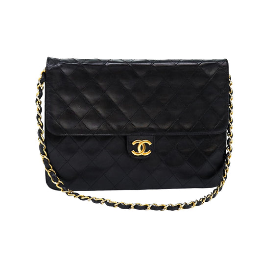 CHANEL matelasse lambskin flap bag