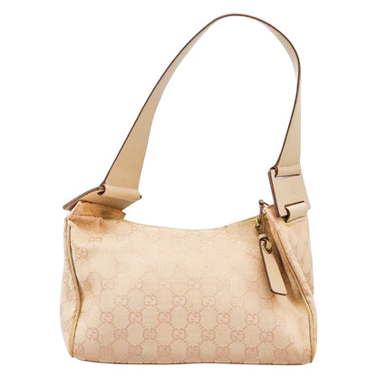 GUCCI beige monogram canvas shoulderbag