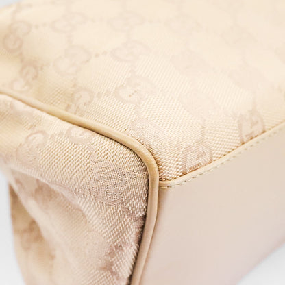 GUCCI beige monogram canvas shoulderbag