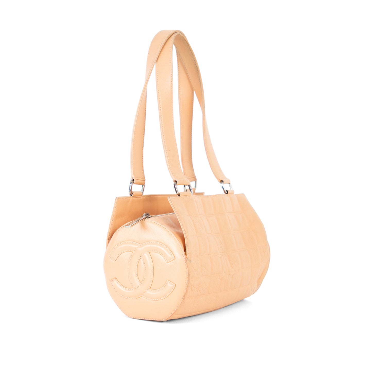 CHANEL chocolate bar barrel bag