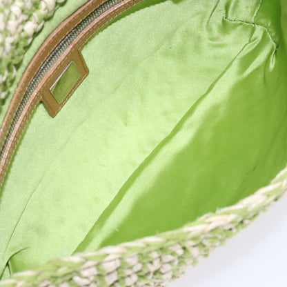FENDI raffia woven baguette