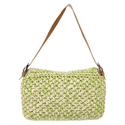 FENDI raffia woven baguette