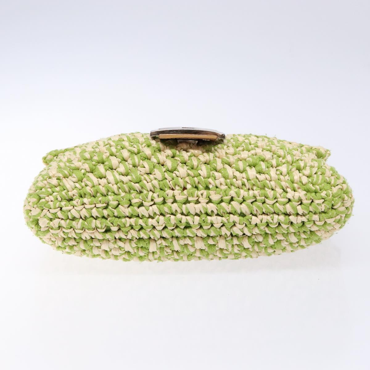 FENDI raffia woven baguette