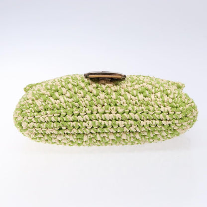 FENDI raffia woven baguette